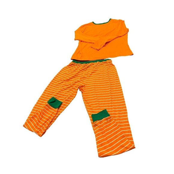Adult Halloween Pumpkin Pajama Set M Poly Cotton No Brand - Picture 2 of 5